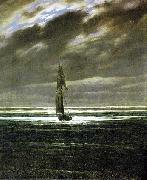 Caspar David Friedrich Seascape by Moonlight, also known as Seapiece by Moonlight oil painting artist